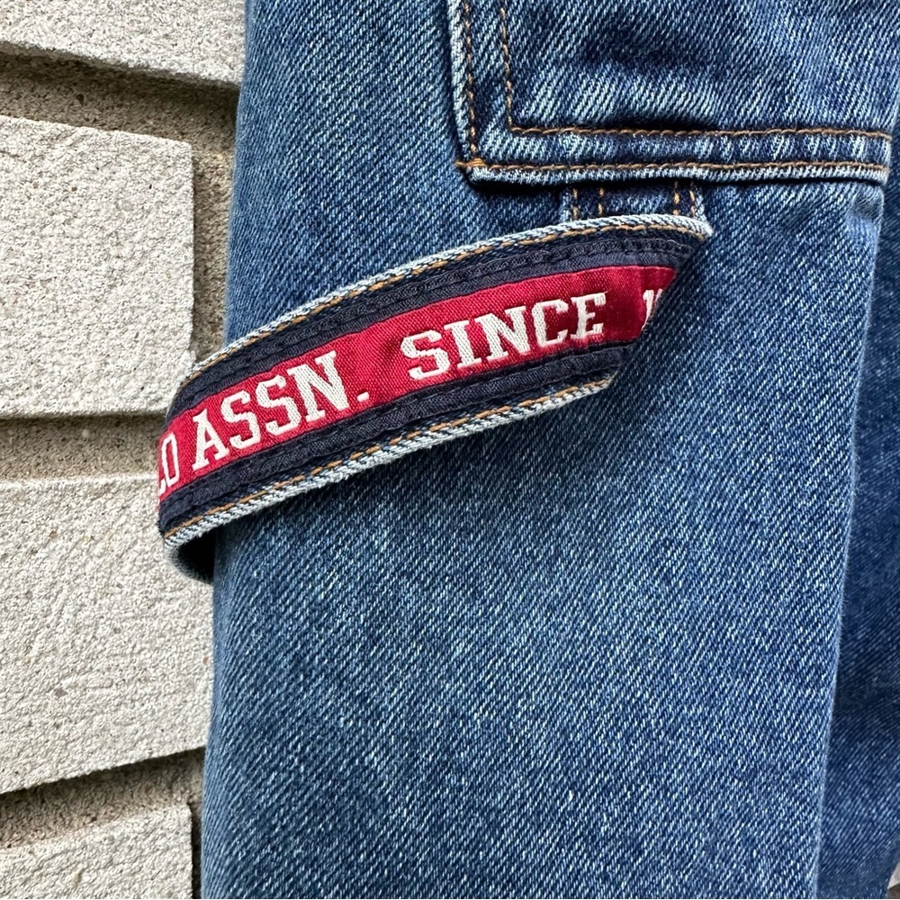 Vintage U.S. Polo Assn. Carpenter Jeans 36x32 Relaxed Workwear Denim Y2K Grunge - Picture 9 of 12